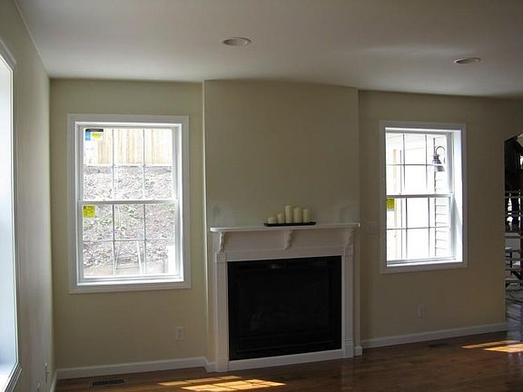 Living room with fireplace