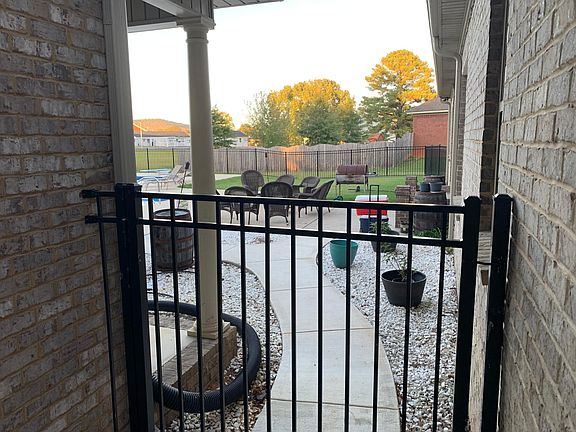 Walkway between main house and guest house to pool.