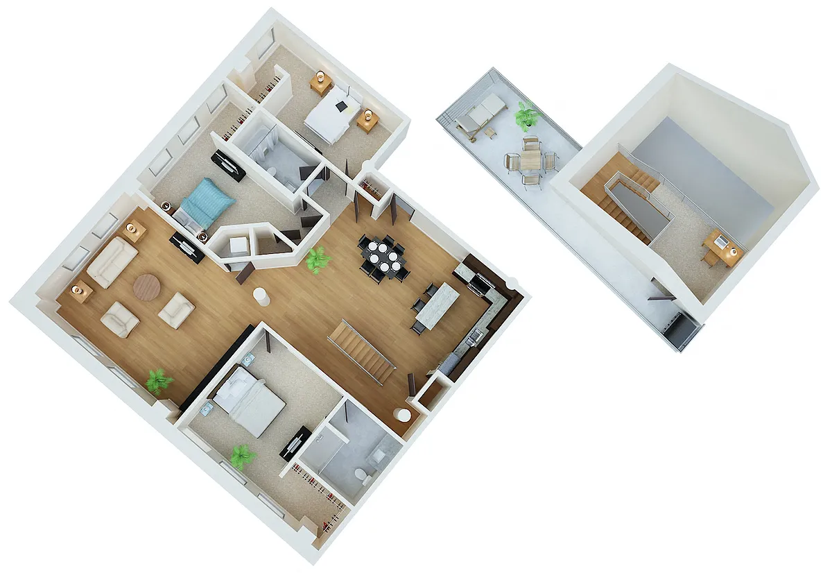 Floor plan J.J. Hill PH