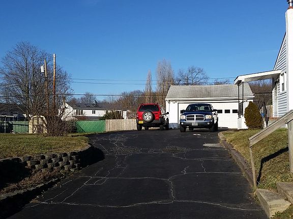 7+ car driveway and 2 car garage