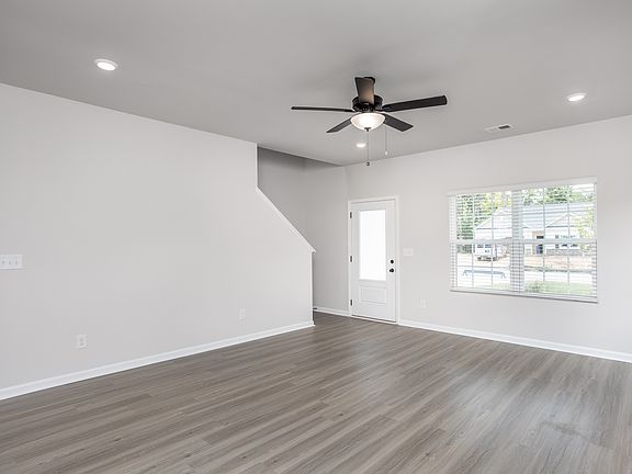 Open-concept floor plan