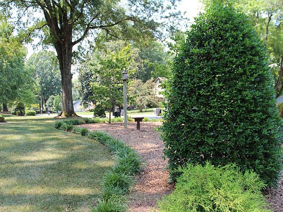 Landscaped front yard on Stokes Avenue.