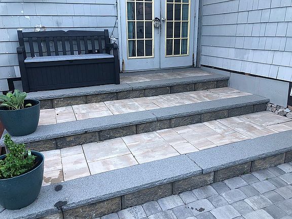 Back entrance new patio 