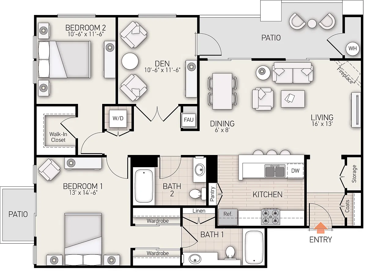 Floor plan Plan J