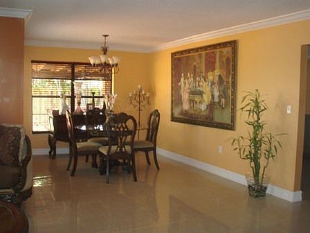 Dining Room w new Marble Floors