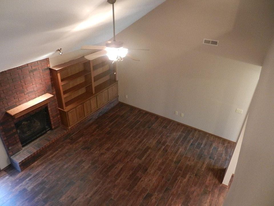 Overhead look at living room