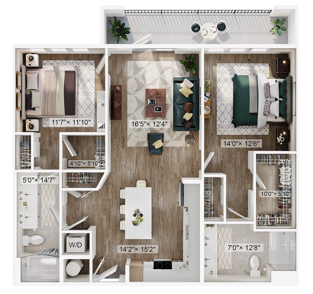 Floor plan 2B