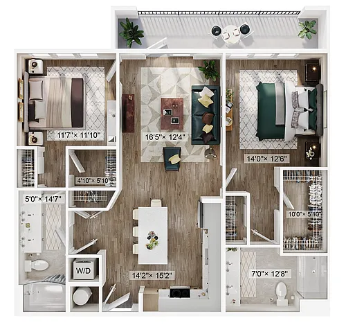 Floor plan 2B
