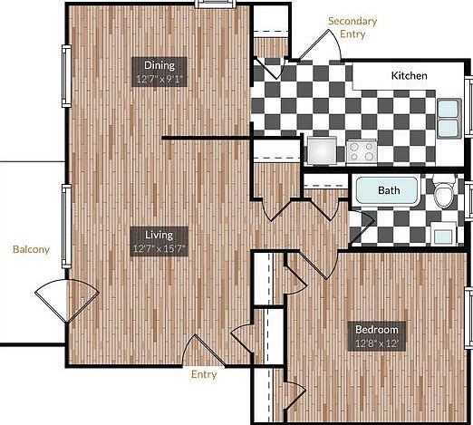 2nd image of 14 S Ogden St #201