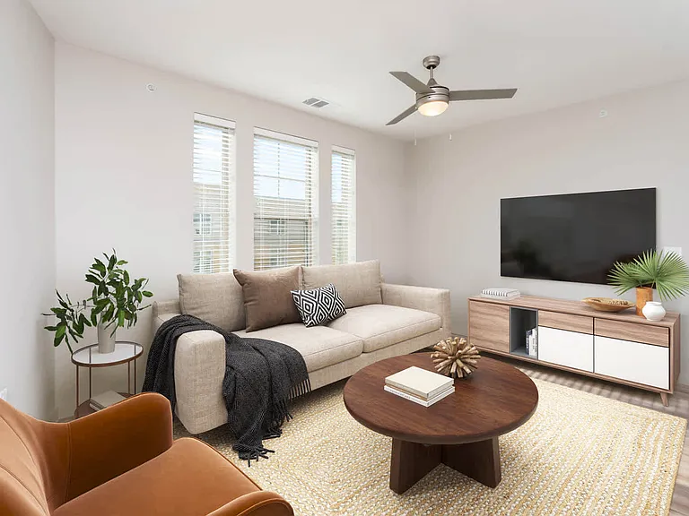 Living Room with Hard Surface Flooring