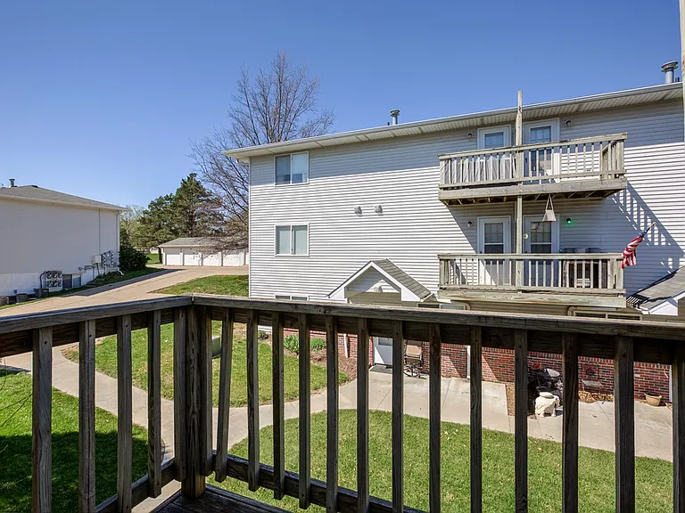 Balcony of a unit at Gretna Oaks.
