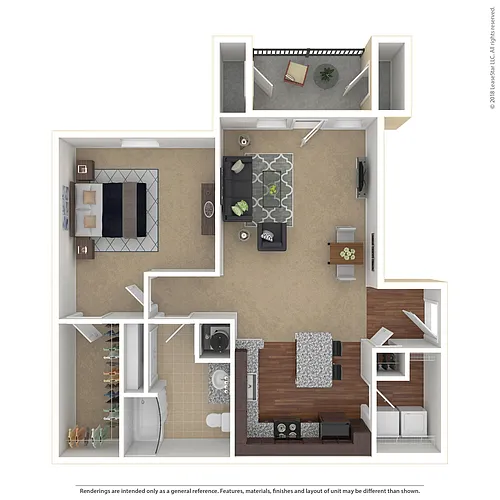 Floor plan 1 Bedroom Plus