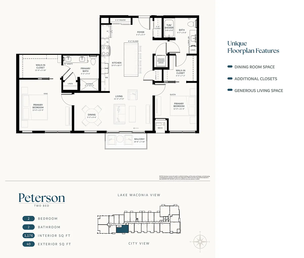 Floor plan Peterson