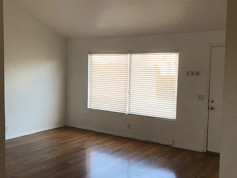 Vaulted ceiling in the living room