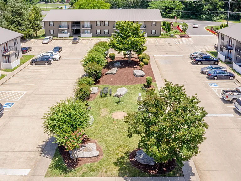Aerial view of the community