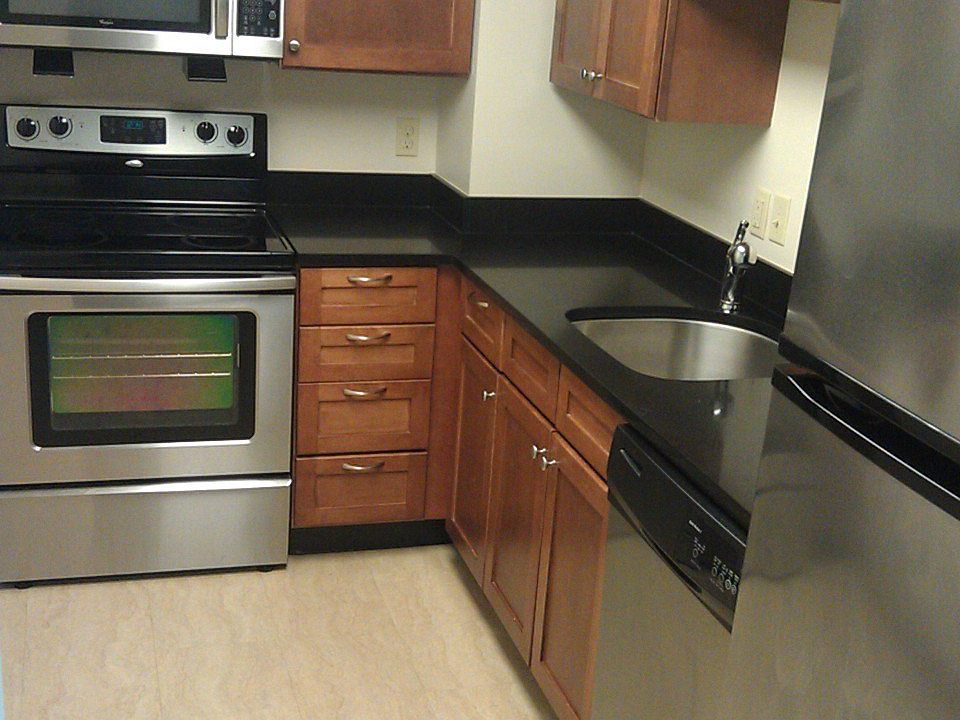 8th - 12th Floors have stainless steel appliances
