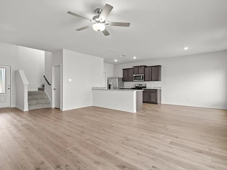 The main floor of the Cypress has an open-concept layout.
