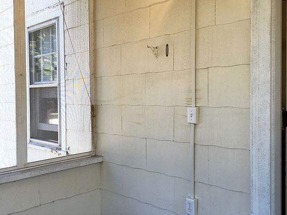 Back porch with added lighting and outlets