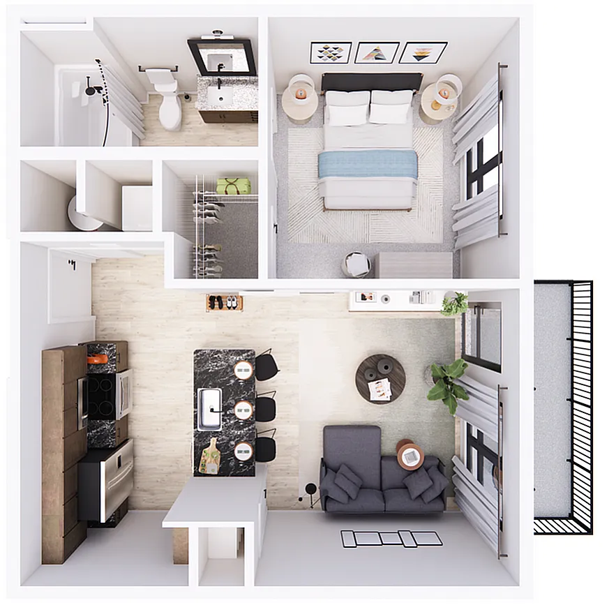 Floor plan Trace-1C