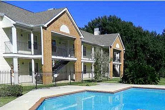The front and pool