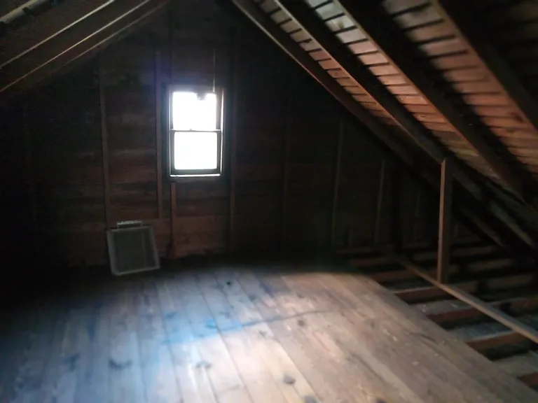 Attic right of chimney
