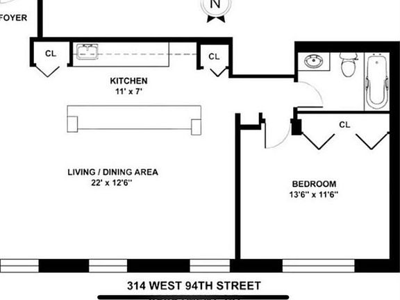 2nd image of 314 W 94th St APT 2D