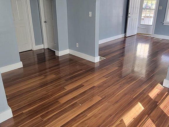 Dining room looking into living room