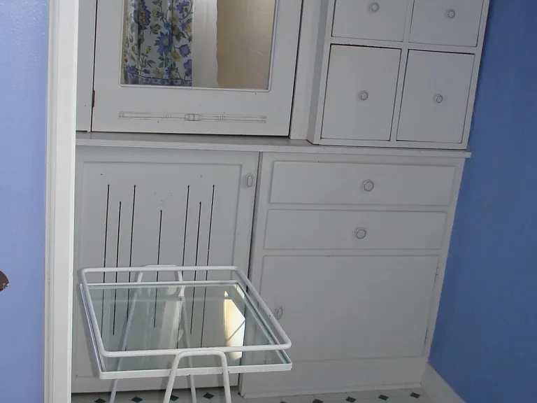 Unique Storage Area in the Bathroom