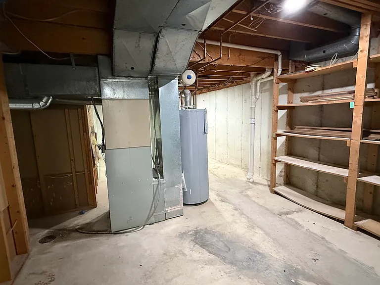 Utility room and storage.