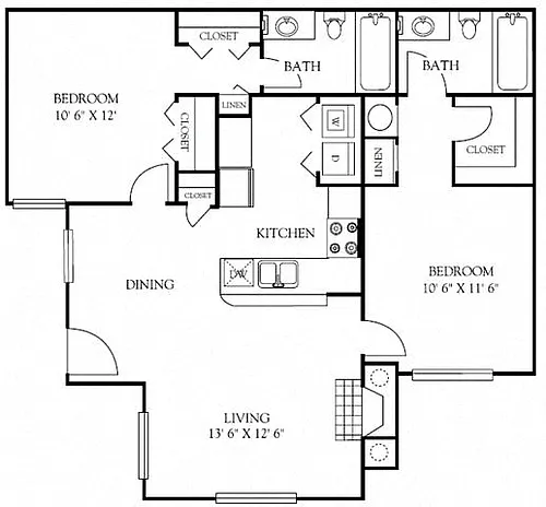 Floor plan 2B