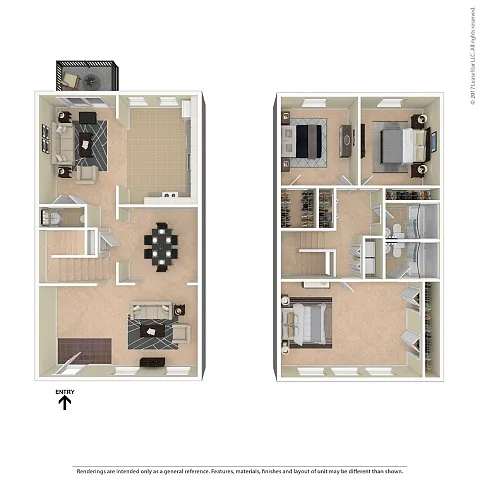 Floor plan 3x2TH C 2300sf