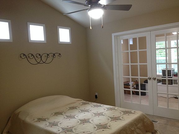 Master - french doors to den