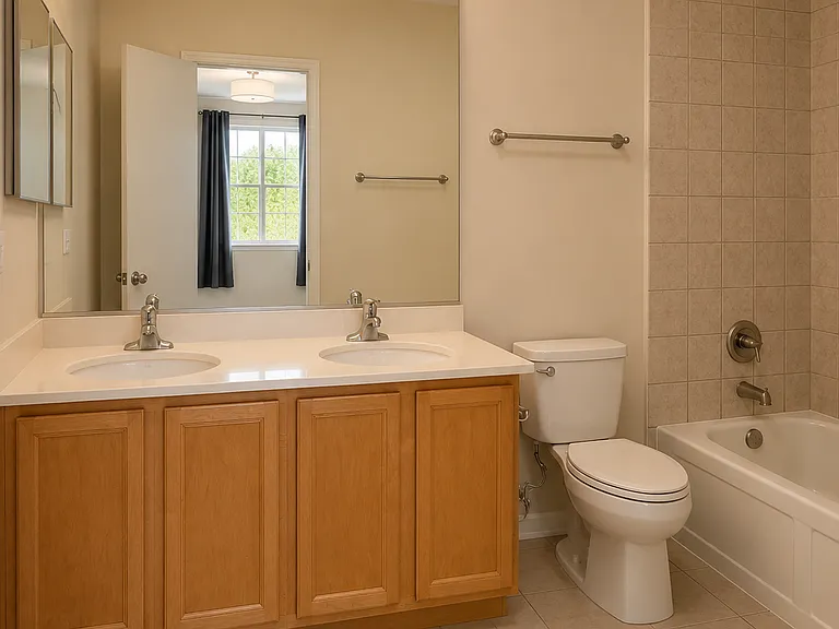 Private ensuite bathroom
Double vanity (His & Hers sinks)
Full bathtub