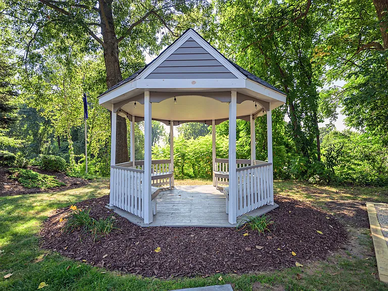 Witness captivating sunsets from our gazebo, a tranquil haven nestled in the embrace of nature.