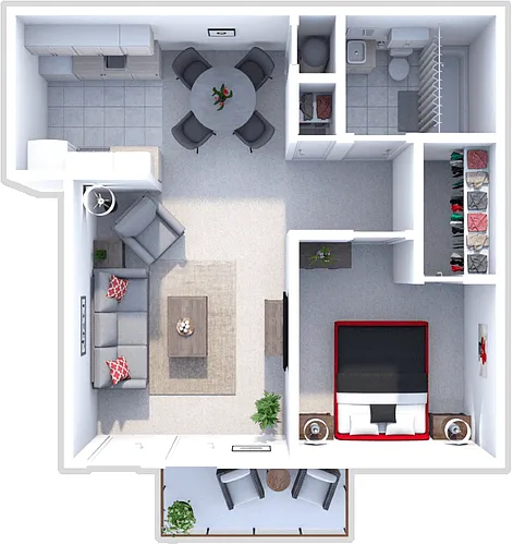 Floor plan 1 Bedroom