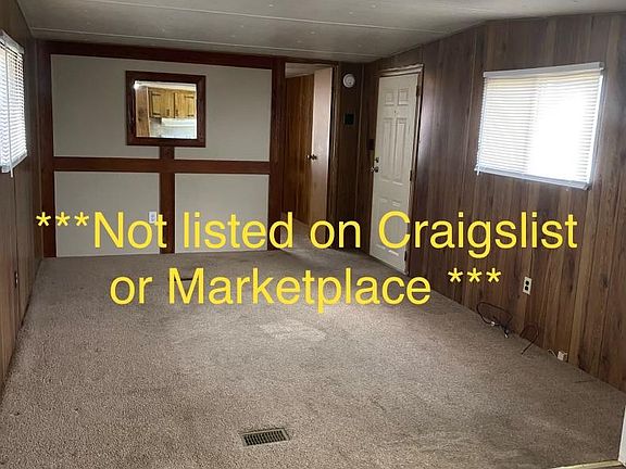 from kitchen into living room