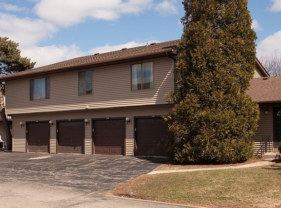 One-car attached garage.