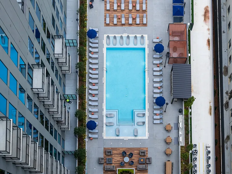 Sixth Floor with Pickleball Court, Pool, and Outdoor Lounge Space