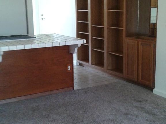 Kitchen with built in cabinets, more storage