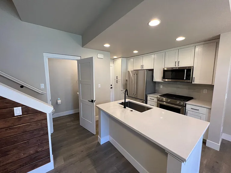 Kitchen and Powder Room