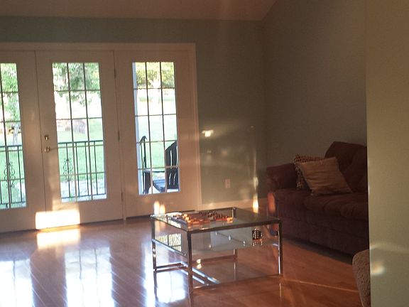 Living room with french door