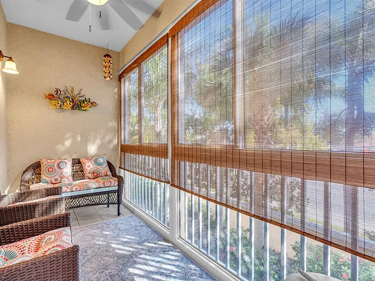 Spacious balcony overlooking the parking area, sound proof with upgraded windows, for quiet evenings at home