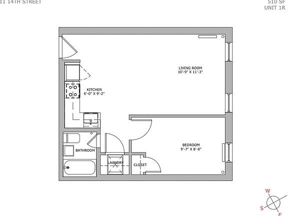 2nd image of 411 14th St APT 1R