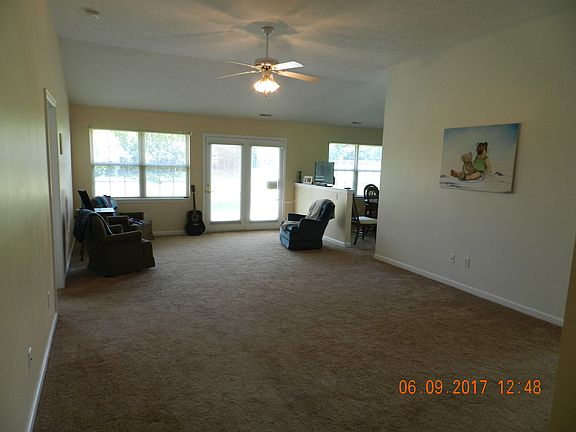 Open-concept living area.