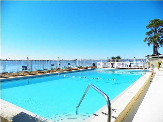 Waterfront pool