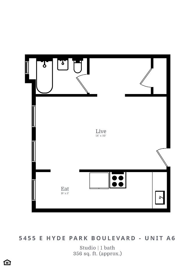 Floor plan Studio (A6)