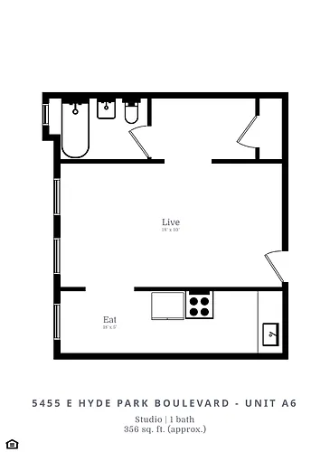 Floor plan Studio (A6)