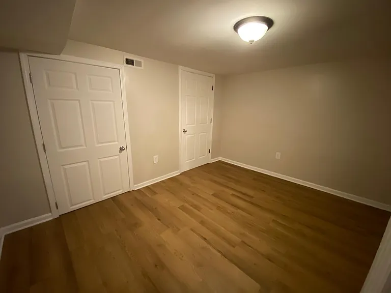 Basement bedroom.
