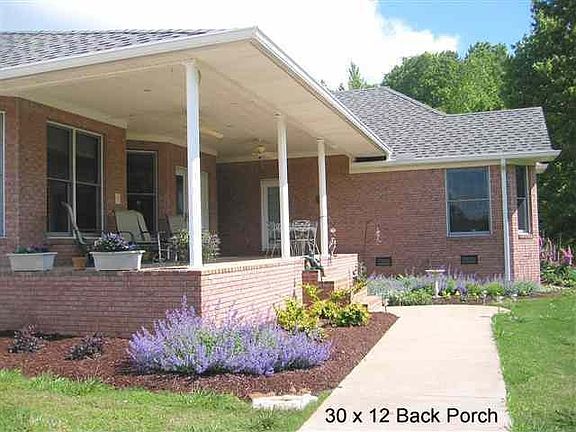 Back porch faces East