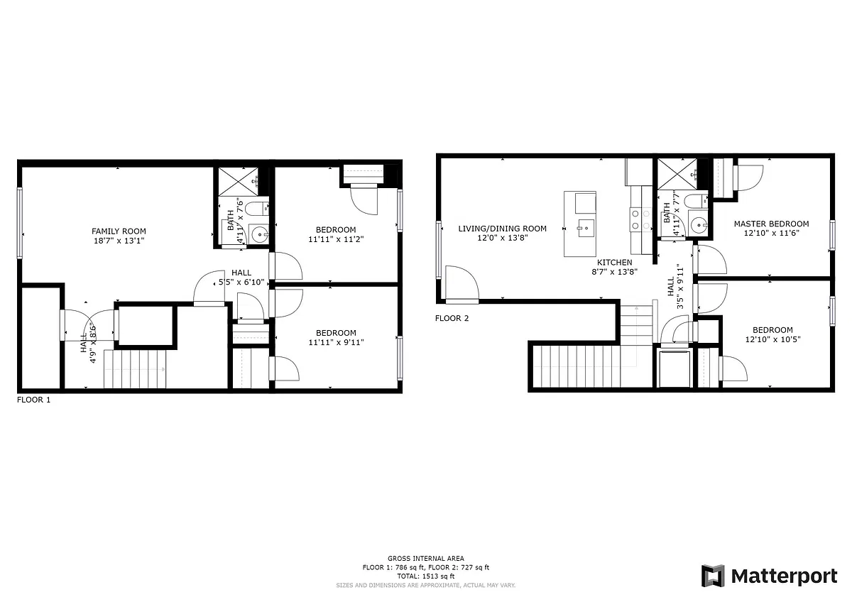 Floor plan North 7th St 4 Beds